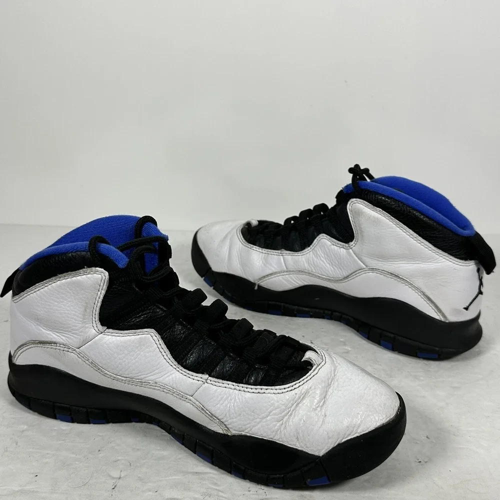Nike Air Jordan Retro X 10 White & Blue‎ Shoes 310805-108 Sz 9.5 no Box